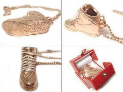 Gold shoes